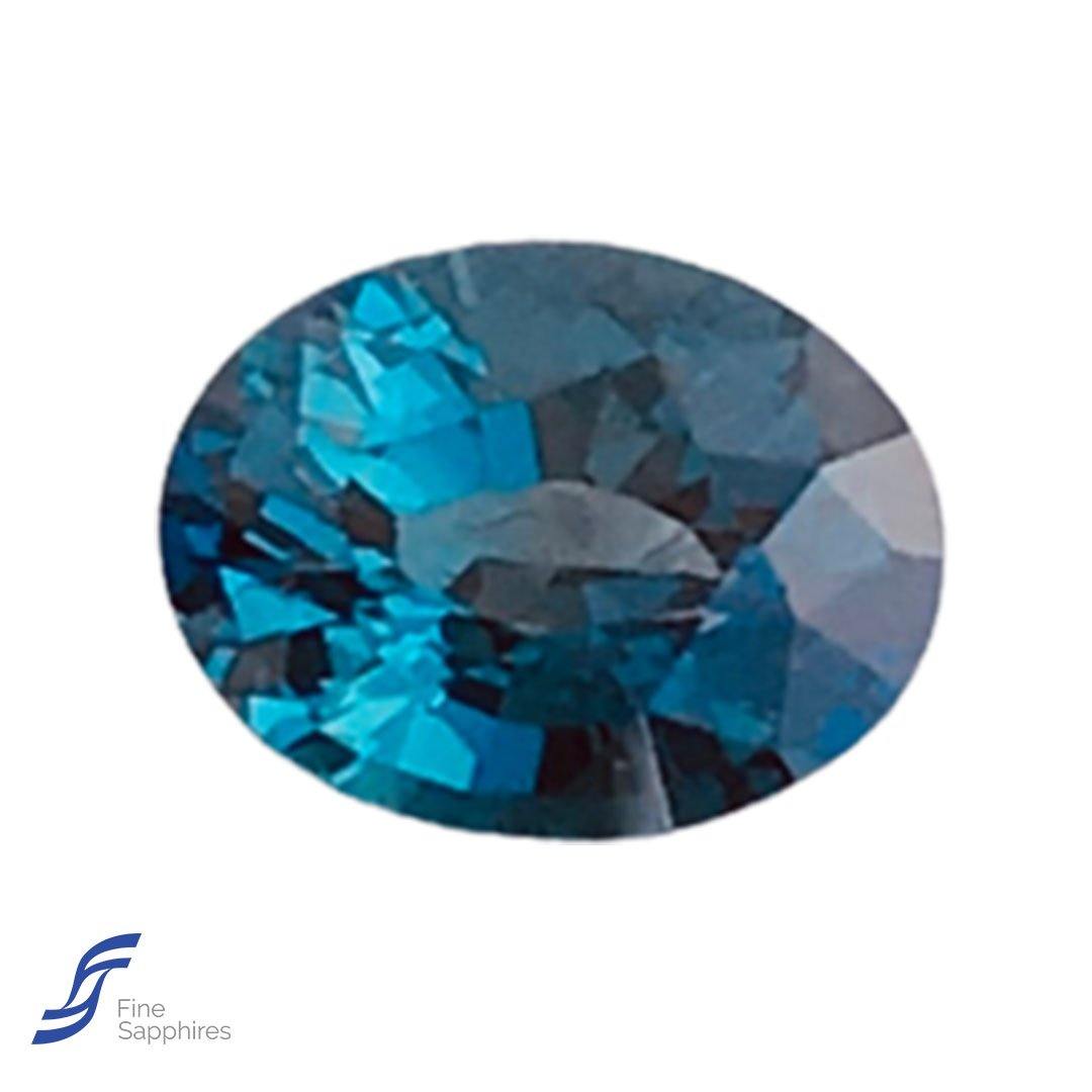 0.67CT Natural Teal Blue Sapphire 