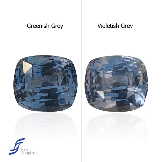 3.08CT Natural Color Change Grey Sapphire